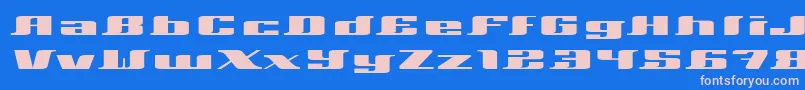 Xeranthemum Font – Pink Fonts on Blue Background