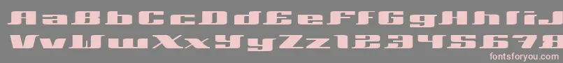 Xeranthemum-fontti – vaaleanpunaiset fontit harmaalla taustalla