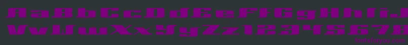 Шрифт Xeranthemum – фиолетовые шрифты на чёрном фоне