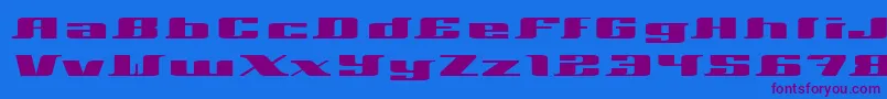 Xeranthemum Font – Purple Fonts on Blue Background