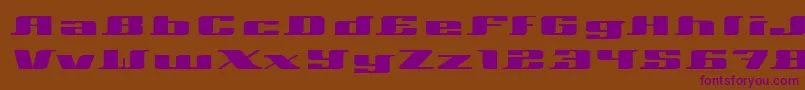 Xeranthemum-fontti – violetit fontit ruskealla taustalla
