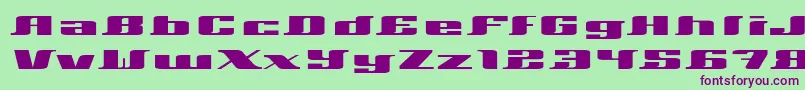 Шрифт Xeranthemum – фиолетовые шрифты на зелёном фоне