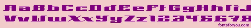 フォントXeranthemum – ピンクの背景に紫のフォント