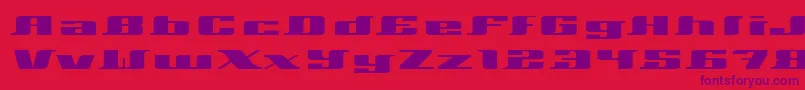 Xeranthemum Font – Purple Fonts on Red Background