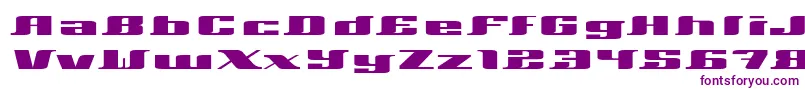 フォントXeranthemum – 白い背景に紫のフォント