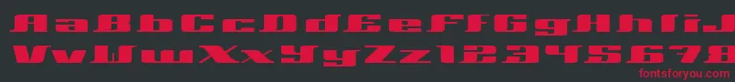 Шрифт Xeranthemum – красные шрифты на чёрном фоне