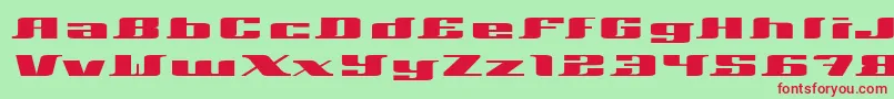 Шрифт Xeranthemum – красные шрифты на зелёном фоне