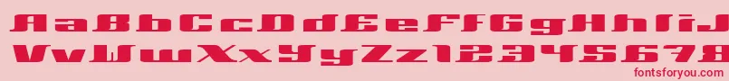 Шрифт Xeranthemum – красные шрифты на розовом фоне