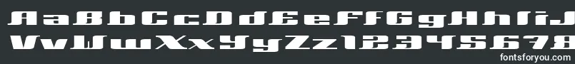 Xeranthemum-fontti – valkoiset fontit mustalla taustalla