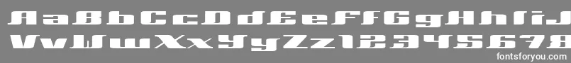 フォントXeranthemum – 灰色の背景に白い文字