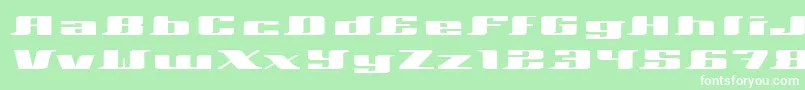 Шрифт Xeranthemum – белые шрифты на зелёном фоне