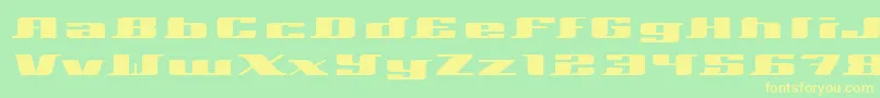 Xeranthemum Font – Yellow Fonts on Green Background