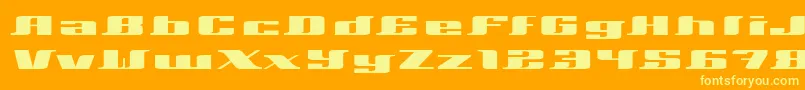 Xeranthemum Font – Yellow Fonts on Orange Background