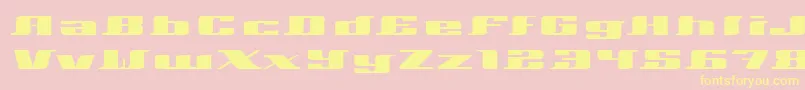 Xeranthemum Font – Yellow Fonts on Pink Background
