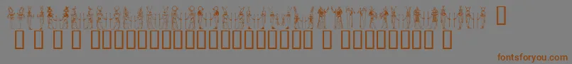 More about Deities ffy Font Deities ffy Font – Brown Fonts on Gray Background