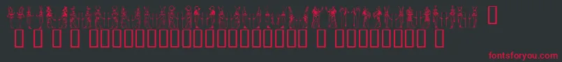 More about Deities ffy Font Deities ffy Font – Red Fonts on Black Background