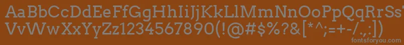 More about ArvoRegular Font ArvoRegular Font – Gray Fonts on Brown Background