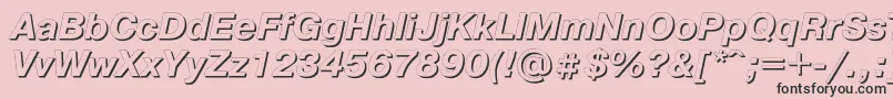 Pgs76C Font – Black Fonts on Pink Background