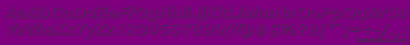 Pgs76C Font – Black Fonts on Purple Background