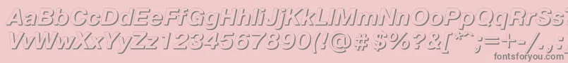 Pgs76C Font – Gray Fonts on Pink Background