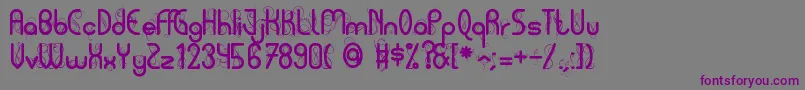 Pycuafodi Font – Purple Fonts on Gray Background