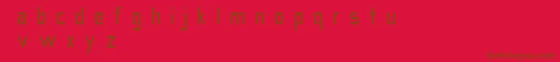 Salient Font – Brown Fonts on Red Background