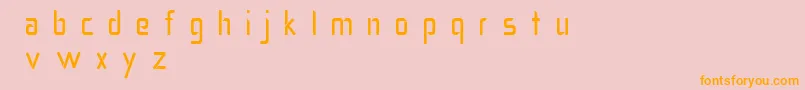 Salient Font – Orange Fonts on Pink Background