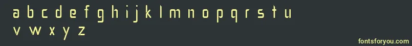 Salient Font – Yellow Fonts on Black Background