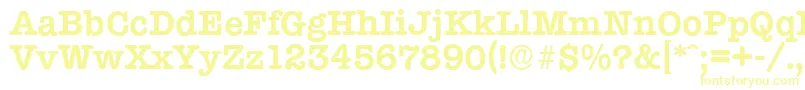 TypewriterserialBold-Schriftart – Gelbe Schriften