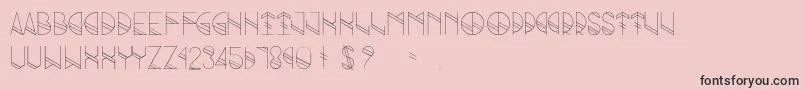 Grind-fontti – mustat fontit vaaleanpunaisella taustalla