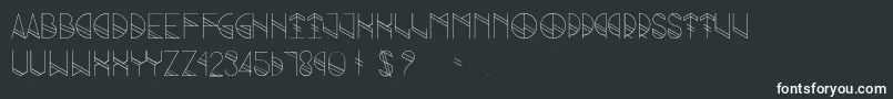 Шрифт Grind – белые шрифты на чёрном фоне