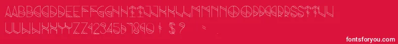 フォントGrind – 赤い背景に白い文字