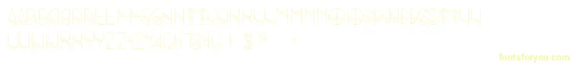 Grind-fontti – keltaiset fontit valkoisella taustalla