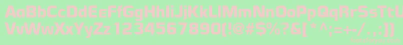 Шрифт Maniac – розовые шрифты на зелёном фоне
