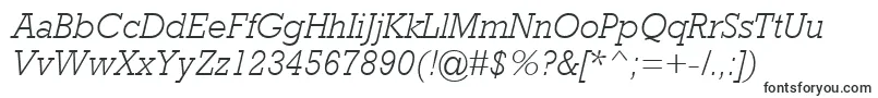 RockwellMtLightItalic-fontti – fontit Shakki
