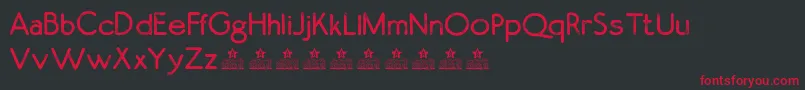 LostAgesPersonalUse Font – Red Fonts on Black Background