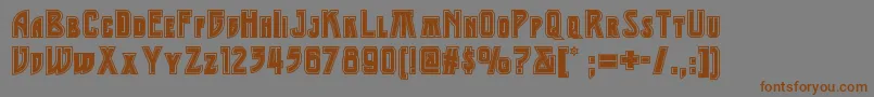 Middleearthnf Font – Brown Fonts on Gray Background