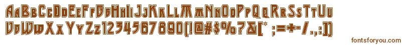 Шрифт Middleearthnf – коричневые шрифты на белом фоне