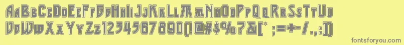 Middleearthnf Font – Gray Fonts on Yellow Background