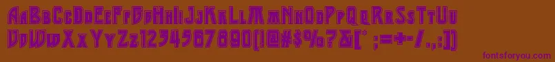 Middleearthnf Font – Purple Fonts on Brown Background