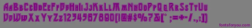 Middleearthnf-Schriftart – Violette Schriften auf grauem Hintergrund