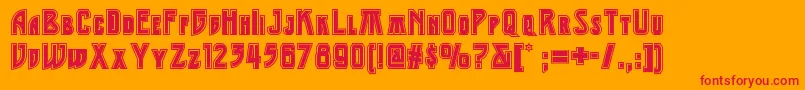 Middleearthnf Font – Red Fonts on Orange Background