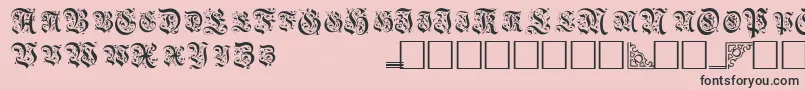 fuente TopiascapssskRegular – Fuentes Negras Sobre Fondo Rosa