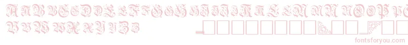 Czcionka TopiascapssskRegular – różowe czcionki