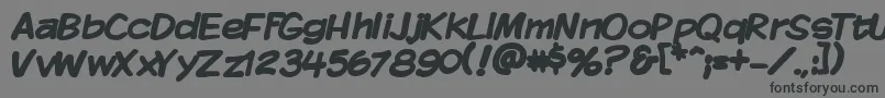 KomikaDisplayBold Font – Black Fonts on Gray Background