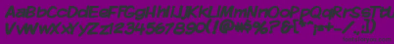 KomikaDisplayBold Font – Black Fonts on Purple Background
