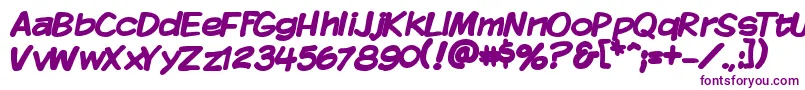 KomikaDisplayBold Font – Purple Fonts on White Background