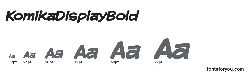 KomikaDisplayBold Font Sizes