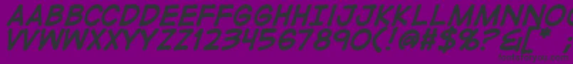 DigistripB Font – Black Fonts on Purple Background