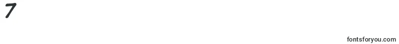 Czcionka DigistripB – czcionki cyfry 7